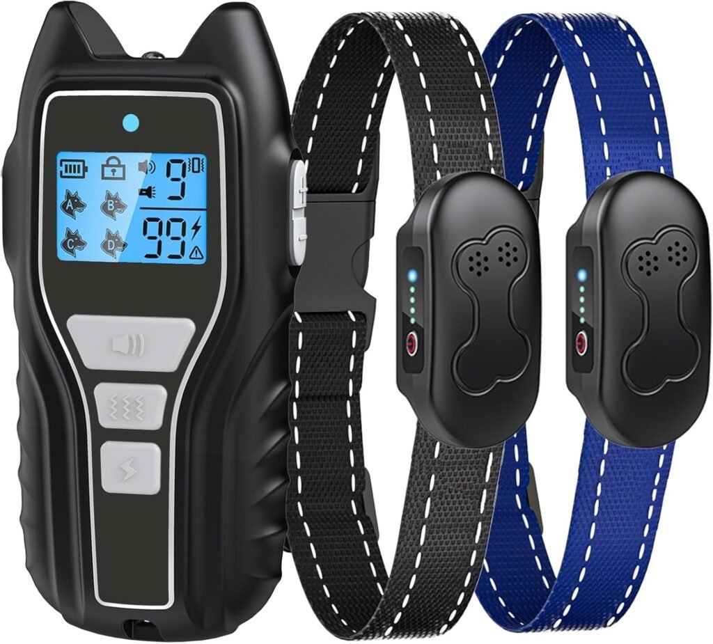 Asrcs Shock Collar for Dogs Dogs (15-120lbs) 2000FT Dog Shock Collar with Remote Control Waterproof Dog Training Collar with Remote Safe Modes Rechargeable Lock Flash Light for All Breeds - Grey Asrcs Shock Collar for Dogs Dogs (15-120lbs) 2000FT Dog Shock Collar with Remote Control Waterproof Dog Training Collar with Remote Safe Modes Rechargeable Lock Flash Light for All Breeds - Grey