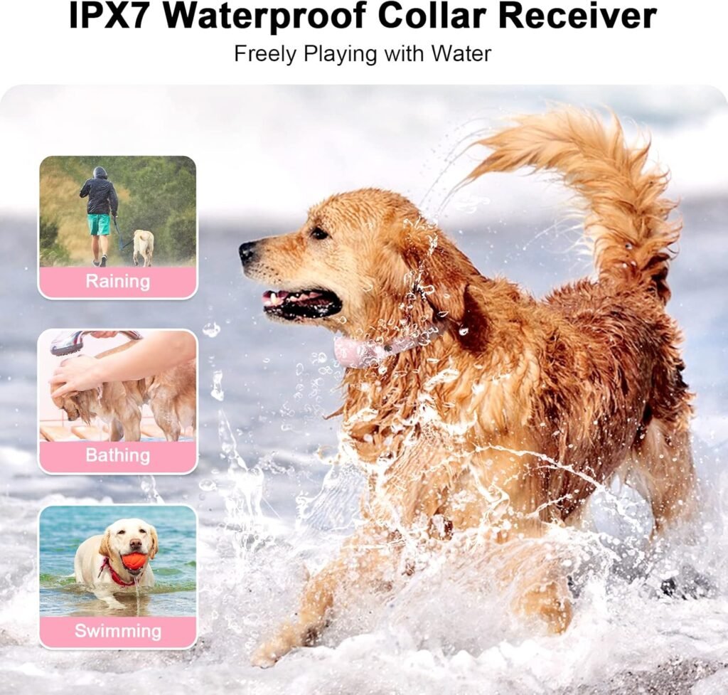 Bousnic Dog Training Collar with Remote - 1000ft Dog Shock Collar for 10-120lbs Small Medium Large Dog Waterproof Rechargeable e Collar with Beep/Vibrate/Safe Shock(1-16) Modes Bousnic Dog Training Collar with Remote - 1000ft Dog Shock Collar for 10-120lbs Small Medium Large Dog Waterproof Rechargeable e Collar with Beep/Vibrate/Safe Shock(1-16) Modes