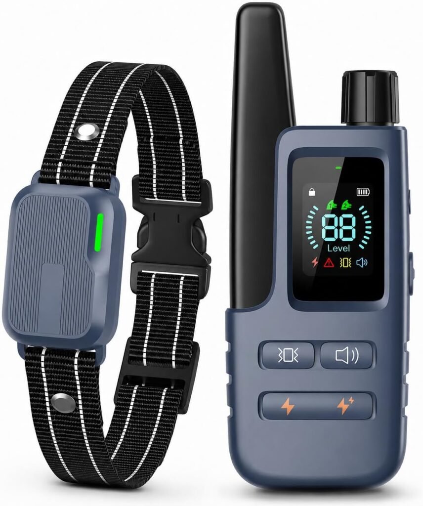 Dog Shock Collar - 4500FT Dog Training Collar with Remote, IPX8 Waterproof Electric Dog Collar with Training Modes, Rechargeable eCollar for Small Medium Large Dogs 10-120lbs(NBU)