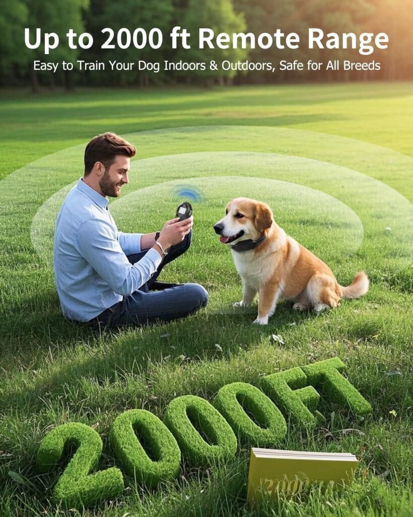 Dog Shock Collar with Remote Control for Dogs 10–120lbs, IPX7 Waterproof Dog Training Collar with Security Lock, Safe Training Modes, Rechargeable Long Battery Life for Small Medium Large Dogs Blk Dog Shock Collar with Remote Control for Dogs 10–120lbs, IPX7 Waterproof Dog Training Collar with Security Lock, Safe Training Modes, Rechargeable Long Battery Life for Small Medium Large Dogs Blk