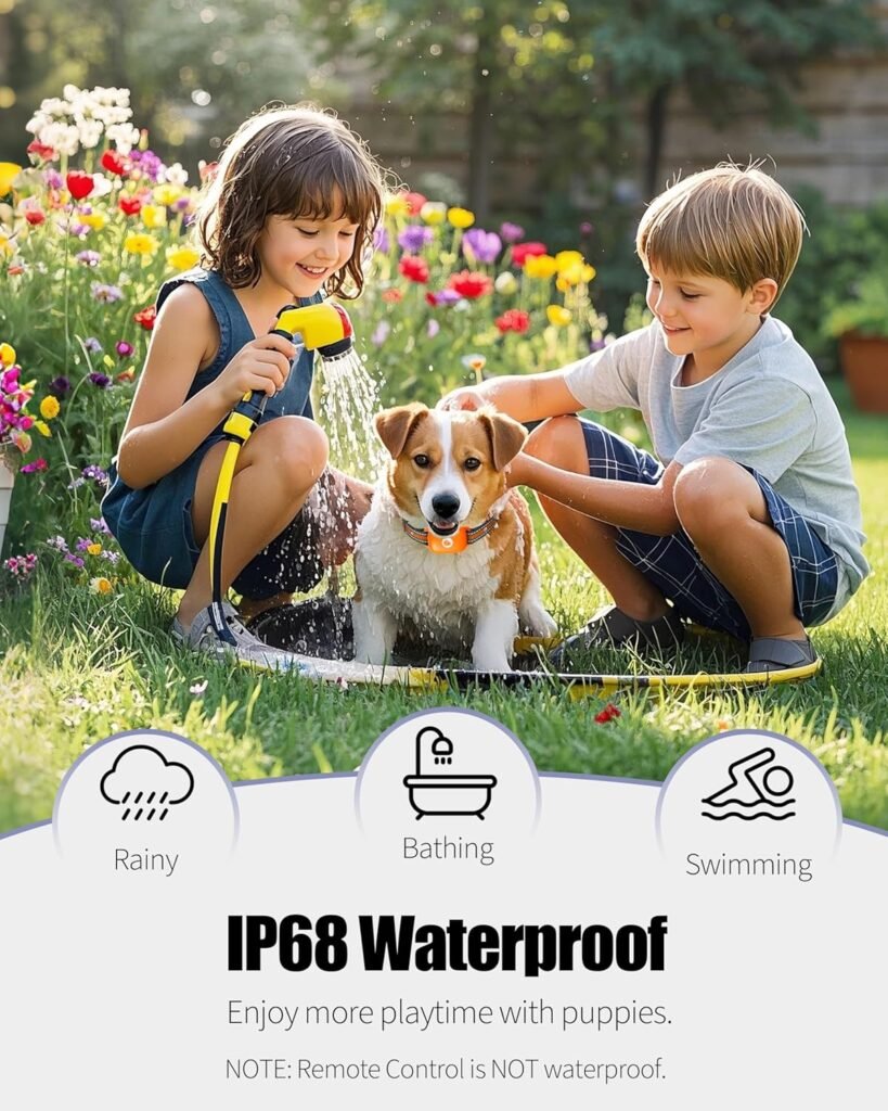 Dog Training Collar - 2600FT Dog Shock Collar with Remote Control, Beep/Vibration/Shock, Security Lock, IP68 Waterproof Rechargeable Electric Collar for All Breeds (Orange) Dog Training Collar - 2600FT Dog Shock Collar with Remote Control, Beep/Vibration/Shock, Security Lock, IP68 Waterproof Rechargeable Electric Collar for All Breeds (Orange)