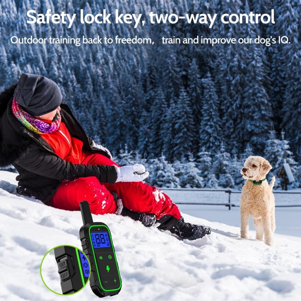 Dog Training Collar Electric Dog Collar with Training Modes and Rechargeable Remote Waterproof Range 3300Ft for Small Medium Large Dogs(Green) Dog Training Collar Electric Dog Collar with Training Modes and Rechargeable Remote Waterproof Range 3300Ft for Small Medium Large Dogs(Green)