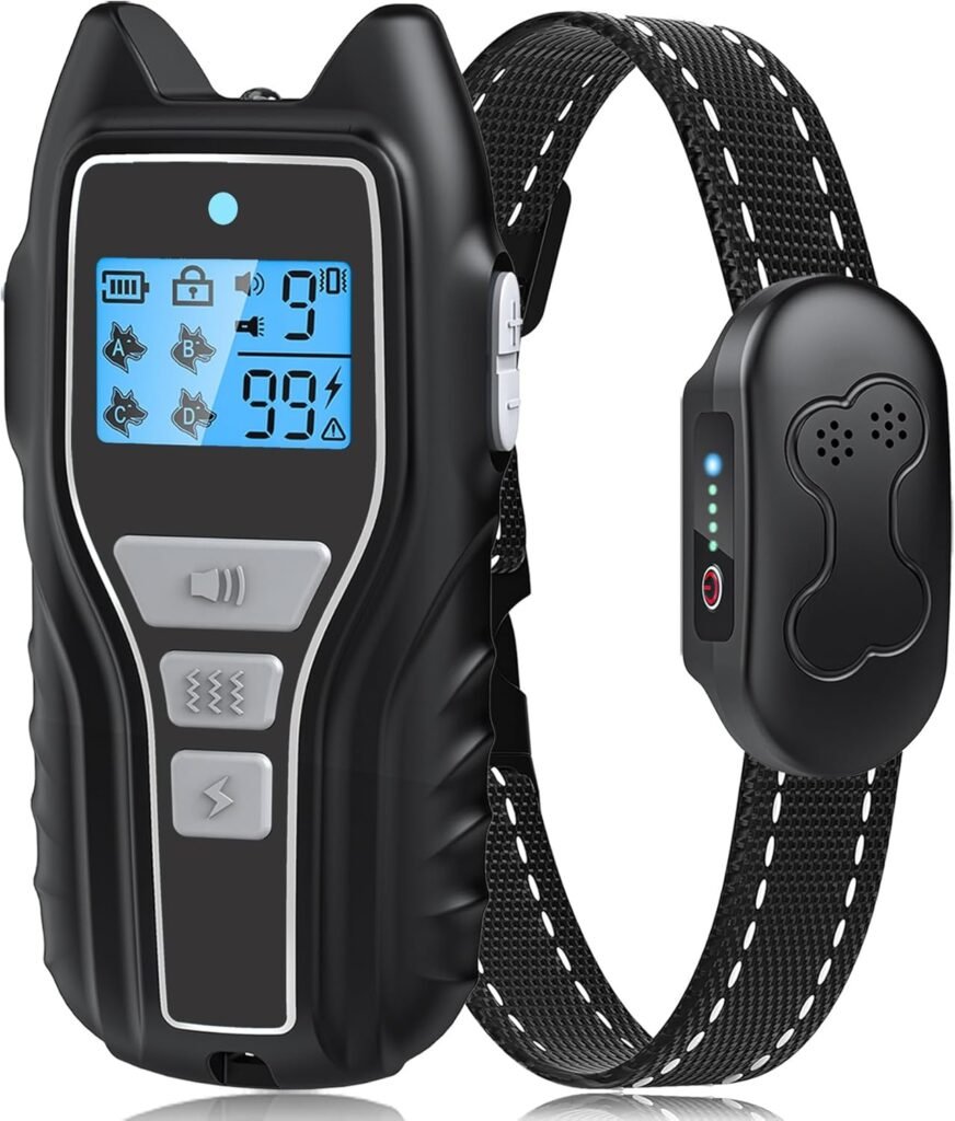 Dog Training Collar with Remote, Waterproof IPX7 E Collar for Dogs, Beep and Vibration Modes, Safe and Humane Training, 2000FT Range, Rechargeable, Fits Small Medium Large Dogs 15–120 lbs (Grey) Dog Training Collar with Remote, Waterproof IPX7 E Collar for Dogs, Beep and Vibration Modes, Safe and Humane Training, 2000FT Range, Rechargeable, Fits Small Medium Large Dogs 15–120 lbs (Grey)