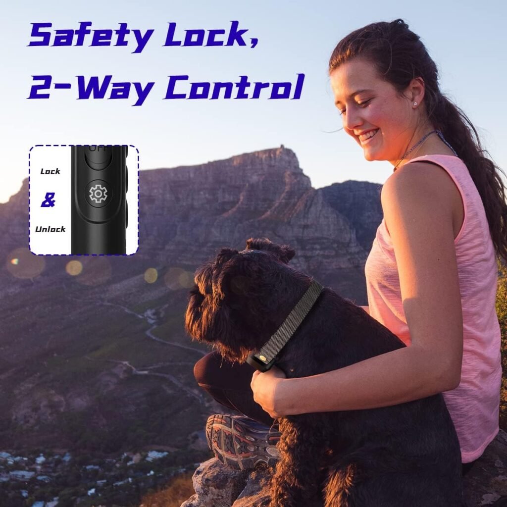 Electronic Training Collar Dog Collar with 3300Ft Remote Range Training Modes Rechargable IPX7 Waterproof Electric Dog Collar with Remote for Large Medium Small Dogs