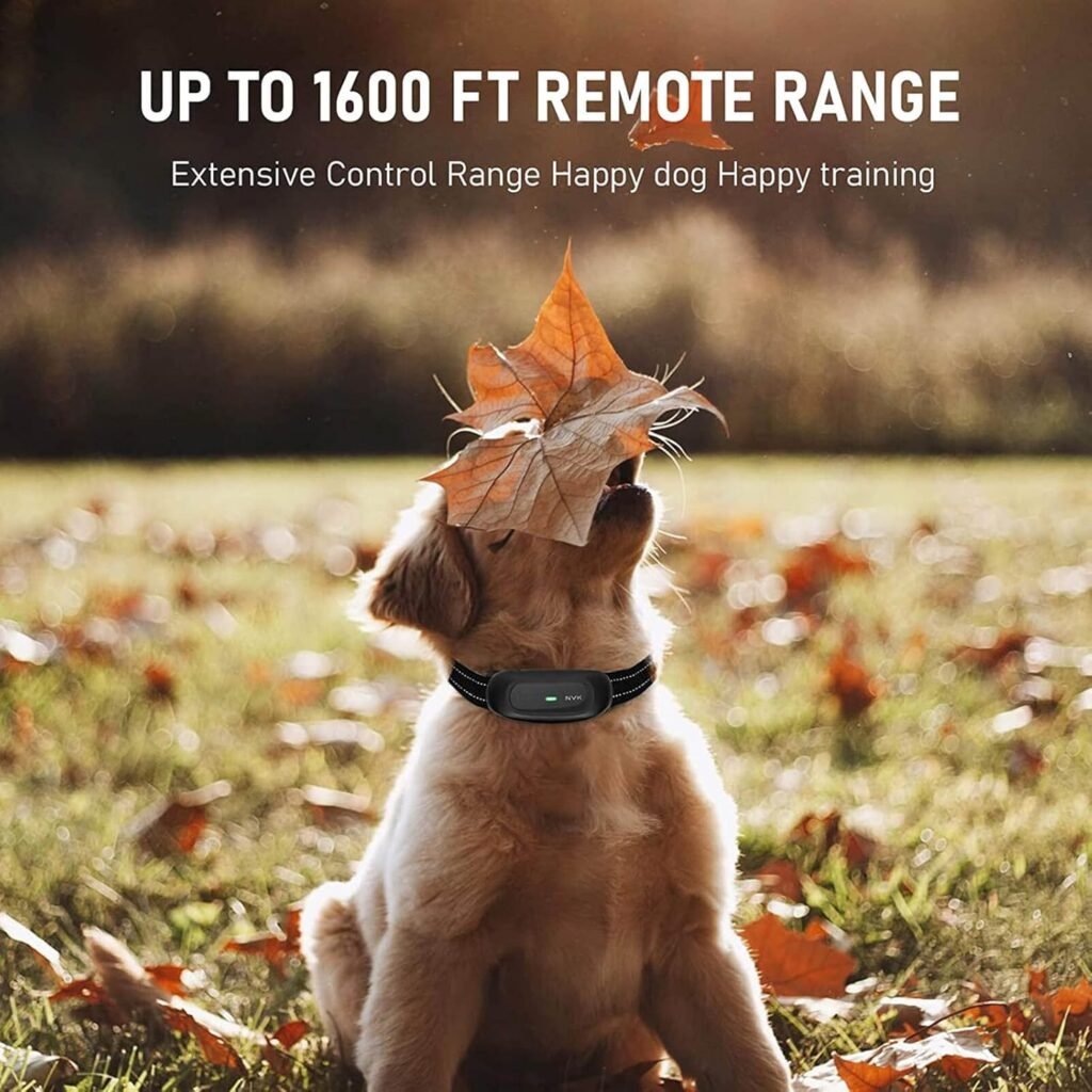NVK Dog Training Collar, Single Collar Without Remote, Rechargeable Dog Training Collar with Modes, Beep, Vibration and Shock, Waterproof Collar