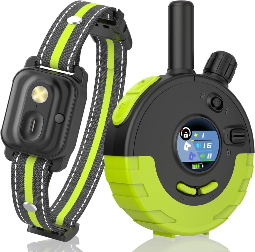 RPZ Dog Shock Collar with Remote Control, Dog Training Collar for Small Medium Large Dogs with Beep, Vibration, Static Shock LED Light, 3300FT Range, Rechargeable E Collar, Orange RPZ Dog Shock Collar with Remote Control, Dog Training Collar for Small Medium Large Dogs with Beep, Vibration, Static Shock LED Light, 3300FT Range, Rechargeable E Collar, Orange