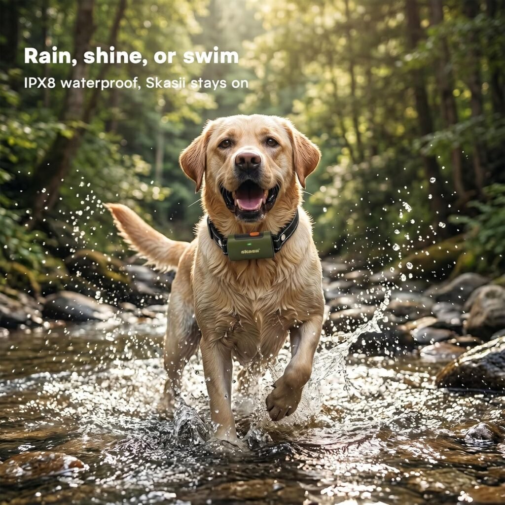 Training Collar for Dogs with Remote Control, Green | 4500FT Range, IPX8 Waterproof, 5-150 Lbs, Training Modes, Security Lock, Dog Training
