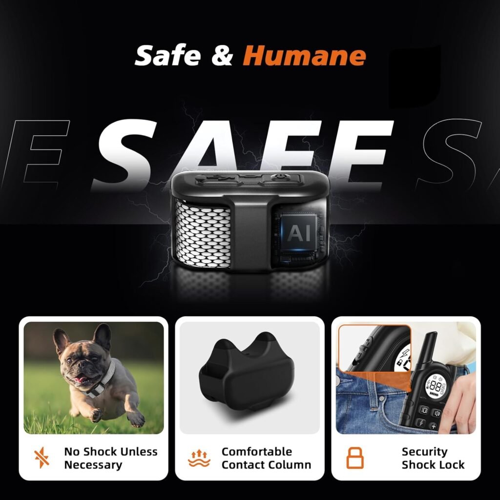 Ultra Compact Dog Shock Collar, Lightest Dog Training Collar with Remote for Small Dogs 5-30lbs  Medium Dogs/Puppies, Waterproof, Rechargeable, 1300ft Range (White Black DotSmall)